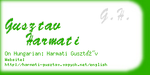 gusztav harmati business card